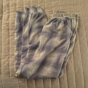 Hollister Blue Plaid Pajama Pants